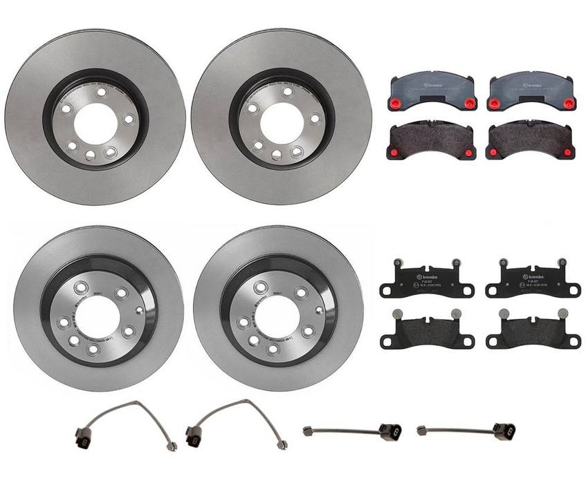 Porsche Brake Kits - Pads and Rotors Front and Rear (360mm/330mm) (Low-Met) 7P6698451C - Brembo 4028930KIT